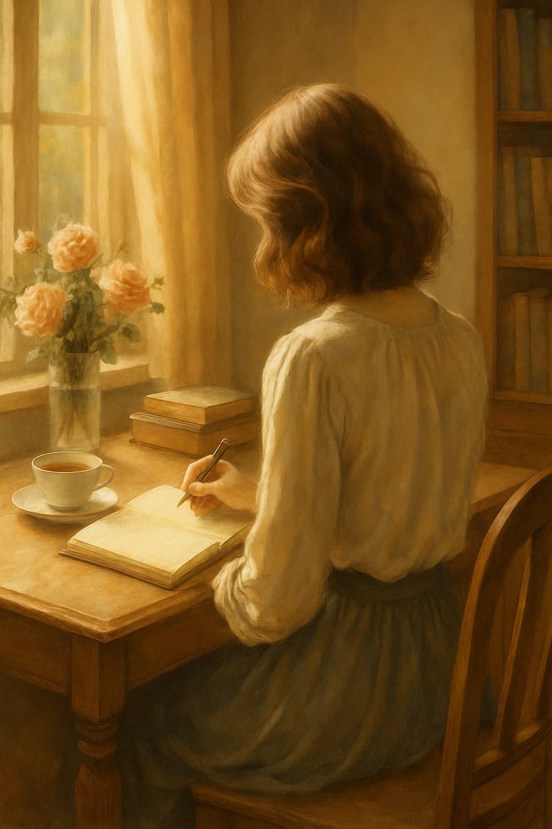 Femme au bureau